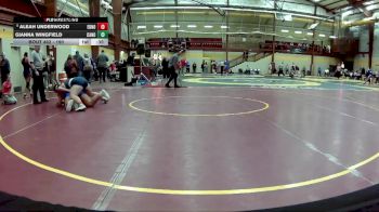 190 lbs Cons. Round 4 - Aleah Underwood, Edmond North vs Gianna Wingfield, Canon-McMillan