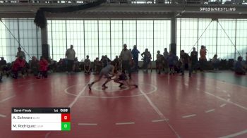 52-58 lbs Semifinal - Aiden Schwarz, Climmons Trained/AWC vs Madelyn Rodriguez, Level Up