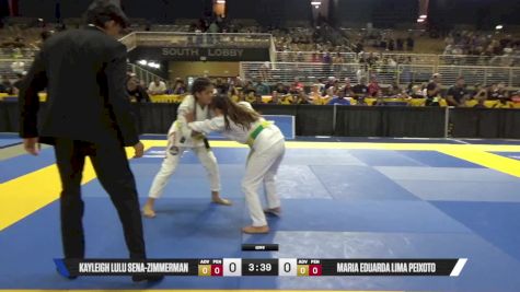 Maria Eduarda Lima Peixoto vs Kayleigh Lulu Sena-Zimmerman 2025 Pan Kids Jiu-Jitsu IBJJF Championship