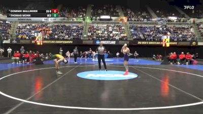 149 lbs Semifinal - Thomas Monn, McDaniel vs Dominik Mallinder, Wis.-Whitewater