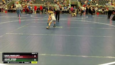 50 lbs Champ. Round 1 - Davis Hinkeldey, Siouxland Wrestling Academy vs Henry Spree, Davis County Elite