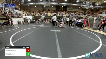 70 lbs Semifinal - Blaze Graves, Red Ryder Wrestling Club vs Kalon Cagle, Standfast OKC