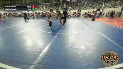 60 lbs Quarterfinal - Jaxon Friday, Tough N Technical Wrestling Club vs Rhett Brown, Tecumseh Youth Wrestling