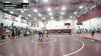 150 lbs Consi Of 8 #1 - Sean Crawford, Nonnewaug vs Noam Ben-zvi, Weston