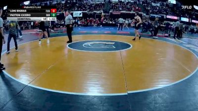 AA - 175 lbs Semifinal - Loki Bigras, Flathead (Kalispell) vs Payton Cicero, Billings West