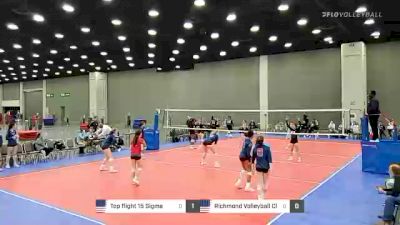 Top flight 15 Sigma vs Richmond Volleyball Club - 2022 JVA World Challenge presented by Nike - Expo Only