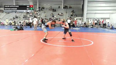 145 lbs Rr Rnd 3 - Caleb Appleyard, Iron Faith Gold - HSB vs Nathan Steger, 4M Strength - HSB
