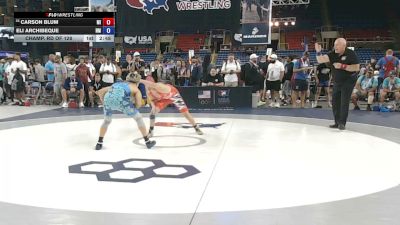 126 lbs Champ. Rd Of 128 - Carson Blum, Michigan vs Eli Archibeque, New Mexico