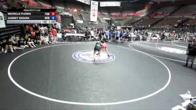 155 lbs Michelle Flores, TCWA - Tri-Counties Wrestling Association vs Audrey Segura, KTWA-Kings-Tulare Wrestling Association