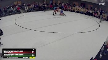 141 lbs Round 7 (8 Team) - Luis Avalos-Ceballos, Iowa PWC vs Braeden Kleinschmit, Nebraska Blue