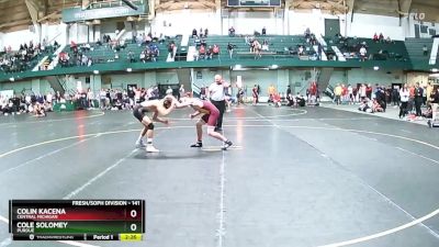 141 lbs Cons. Round 5 - Colin Kacena, Central Michigan vs Cole Solomey, Purdue