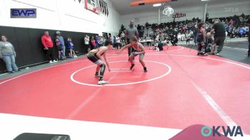 85-90 lbs Quarterfinal - Aron Brannon, Pitbull Wrestling Academy vs Brooks Gallier, Verdigris Youth Wrestling