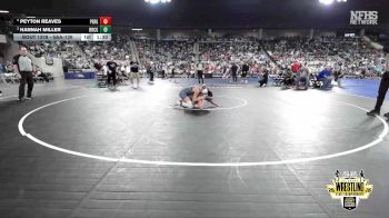 G5A-130 lbs Semifinal - Peyton Reaves, PERRY (Girls) vs Hannah Miller, BRIDGE CREEK (Girls)