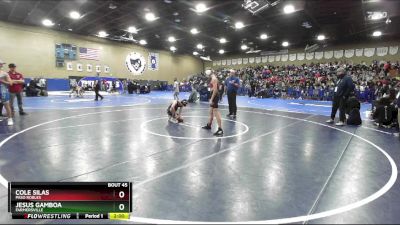 113 lbs Champ. Round 1 - Jesus Gamboa, Farmersville vs Cole Silas, Paso Robles