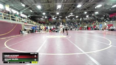 106 lbs Cons. Semi - David Altstadt, Evansville Mater Dei vs Roman Valera, Trinity