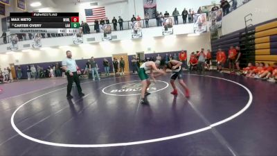 145 lbs Quarterfinal - Carter Overy, Lander Middle School vs Max Nieto, Worland Middle School