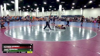 120 lbs Semis & 1st Wrestleback (8 Team) - Owen Henriksen, Alburnett vs Uy`Kwon Wimberly, Funky Monkey