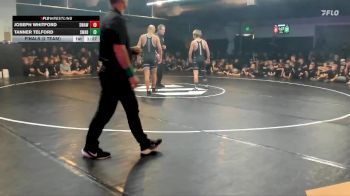 132 lbs Finals (2 Team) - Joseph Whitford, White vs Tanner Telford, Black
