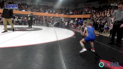 37 lbs Rr Rnd 1 - Wenston Quillin, Chickasha Youth Wrestling vs Brantley Lynn, Noble Takedown Club