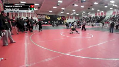 120 lbs Cons. Round 4 - Alysia Clayton, Pacifica/Oxnard vs Kaitlyn Gustafson, Yucca Valley