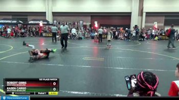 56 lbs 1st Place Match - Robert Gibbs, Backyard Brawlers vs Kasen Cargo, Backyard Brawlers