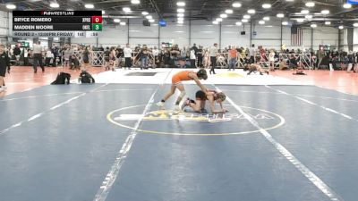 56 lbs Round 3 - 12:00pm Friday - Madden Moore, Oklahoma Elite vs Bryce Romero, Terps XPress