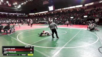 55 lbs Quarterfinal - Jude Pressler, PPY2 vs Hunter Barr, GOS2