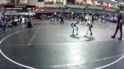 80 lbs Cons. Round 3 - Quincy Boettcher, Banner County MatCats Wrestling Club vs Trey Logan, Westside Wrestling Club