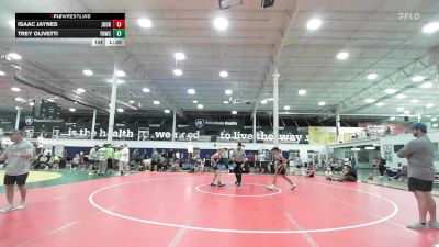 128 lbs Rr Rnd 3 - Isaac Jaynes, Journeymen Wrestling Red - HSC vs Trey Olivetti, Team Nauman DC United - HSC