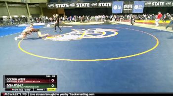 110 lbs Champ. Round 1 - Colton West, White River Hornets Wrestling Club vs Kael Bailey, Deer Park Ironman Wrestling Club