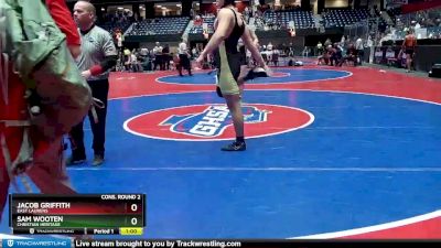 1A-215 lbs Cons. Round 2 - Jacob Griffith, East Laurens vs Sam Wooten, Christian Heritage