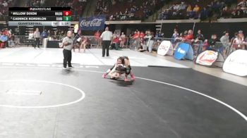 G 100 lbs Quarterfinal - Willow Dixon, Walker Girls vs Cadence Bordelon, Slidell Girls