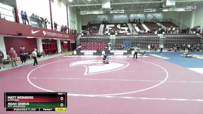 184 lbs 1st Place Match - Matt Weinberg, Kutztown vs Noah Gnibus, Pitt-Johnstown