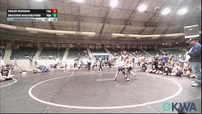43 lbs Quarterfinal - Finlee Bowman, TTWC Cream vs Braxton Shackelford, Prime Wrestling