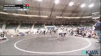 43 lbs Quarterfinal - Finlee Bowman, TTWC Cream vs Braxton Shackelford, Prime Wrestling