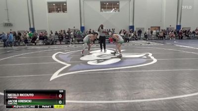 125 lbs Quarterfinal - Jacob Kresicki, York (PA) vs Nicolo Ricciuto, York (PA)