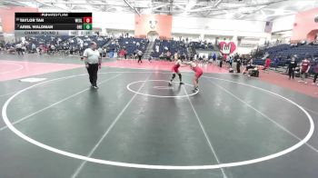 133 lbs Champ. Round 2 - Ariel Waldman, Oneonta State vs Taylor Tan, Wesleyan (CT)