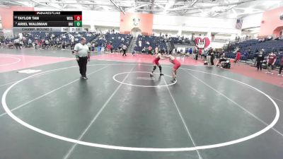 133 lbs Champ. Round 2 - Ariel Waldman, Oneonta State vs Taylor Tan, Wesleyan (CT)