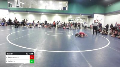 70 lbs Quarterfinal - Julian Lawrence, CA vs Ian Weber, WI