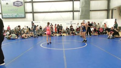 46 lbs Rr Rnd 3 - Jacie Bash, PA West White - W vs Natalie Andrade, Lady Warriors United - W