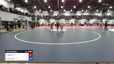 140-YELLOW lbs Rr Rnd 3 - Allanah Belice, Port Jervis vs Maleah Semilla, Burr And Burton Academy