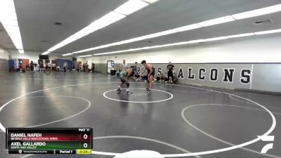 175 lbs Cons. Round 4 - Daniel Nafeh, Beverly Hills High School Wres vs Axel Gallardo, Santa Ana Valley