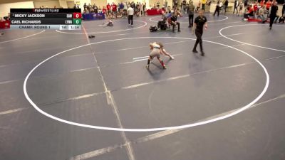 10U - 67 lbs Champ. Round 1 - Micky Jackson, Stillwater Area Wrestling vs Cael Richards, Lakeville Youth Wrestling Association