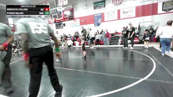 46 lbs Quarterfinal - Draxx Fallis, Grove Takedown Club vs Cutter Carson, Salina Wrestling Club