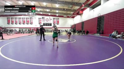 138 lbs Round 2 (3 Team) - Karen Vasquez, East Los Angles College vs Alondra Juarez, Lassen College