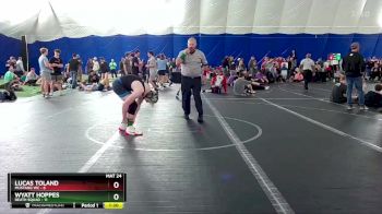 144 lbs Round 3 (8 Team) - Lucas Toland, Mustang WC vs Wyatt Hoppes, Death Squad