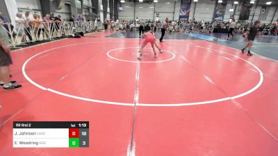 100 lbs Rr Rnd 2 - Jaxon Johnson, Cardinal Wrestling Club vs Ethan Woodring, Ride Out Wrestling Club