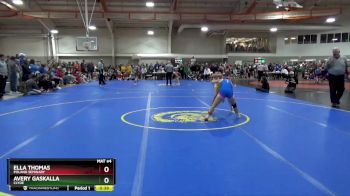 100 lbs Cons. Round 5 - Ella Thomas, Poland Seminary vs Avery Gaskalla, Clyde