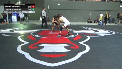 115 lbs Consi Of 8 #2 - Jordan Medrano, Cesar Chavez vs Jacob Rodriguez, Clovis North