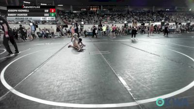 80 lbs Round Of 16 - Joseph Kidwell, Raw Wrestling Club vs Emery Hunter, Duncan Demon Wrestling
